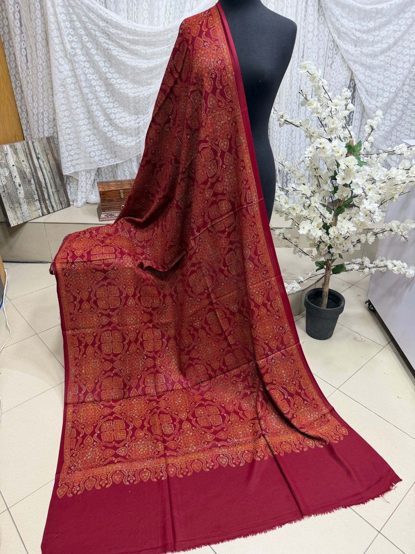2 Piece Chikankari Lawn Suit Blue