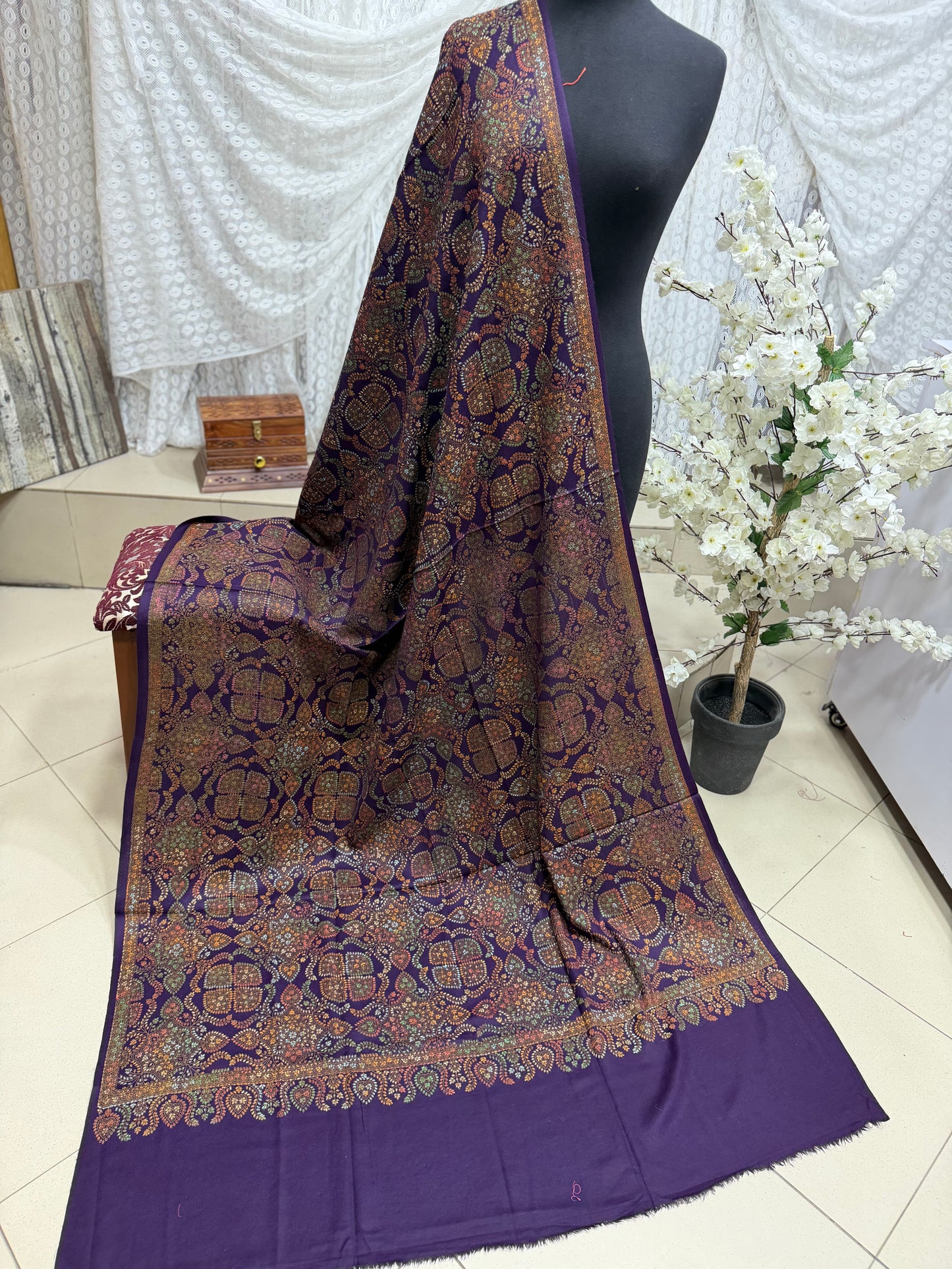 2 Piece Chikankari Lawn Suit Blue