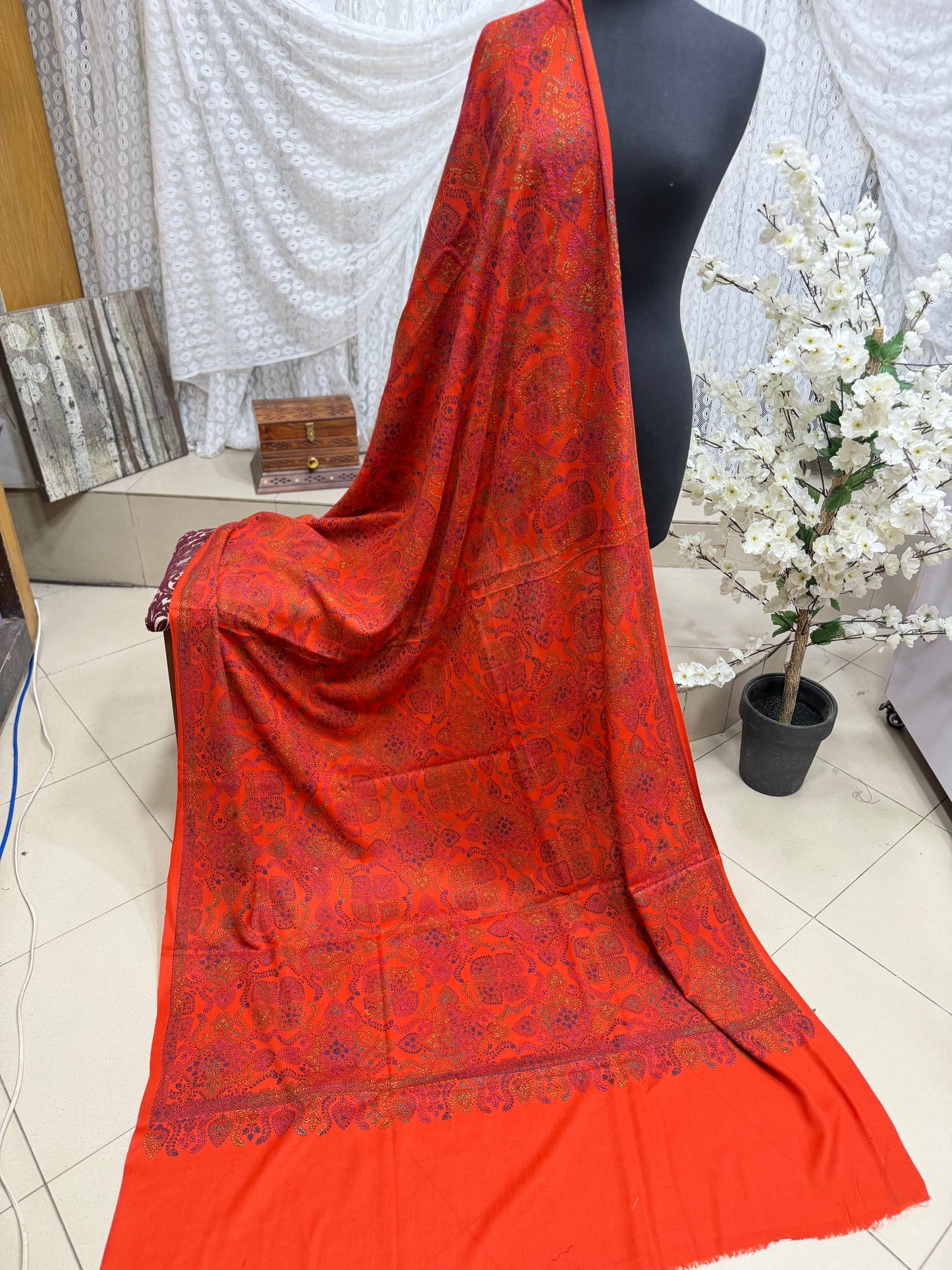 2 Piece Chikankari Lawn Suit Blue