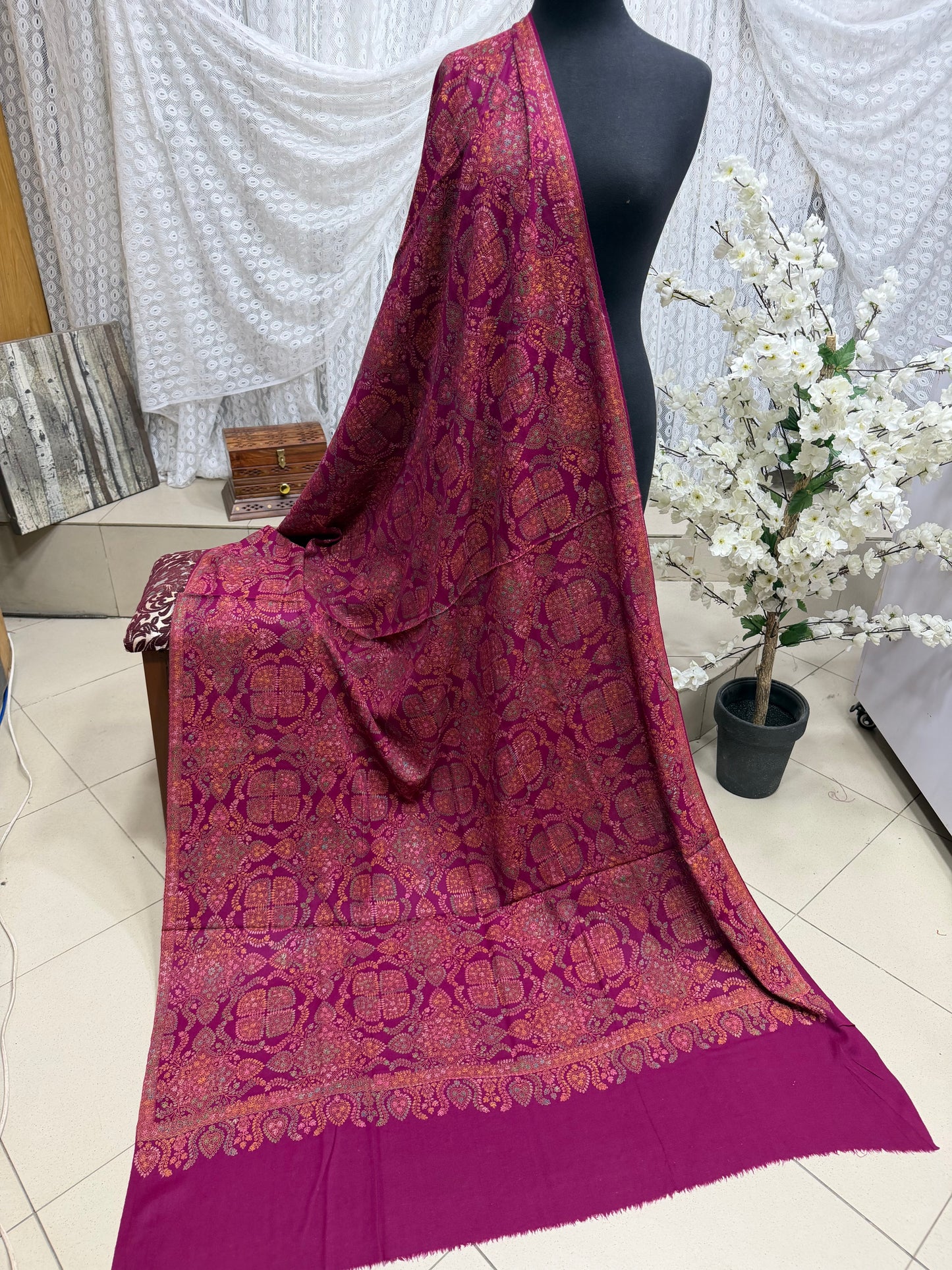 2 Piece Chikankari Lawn Suit Blue