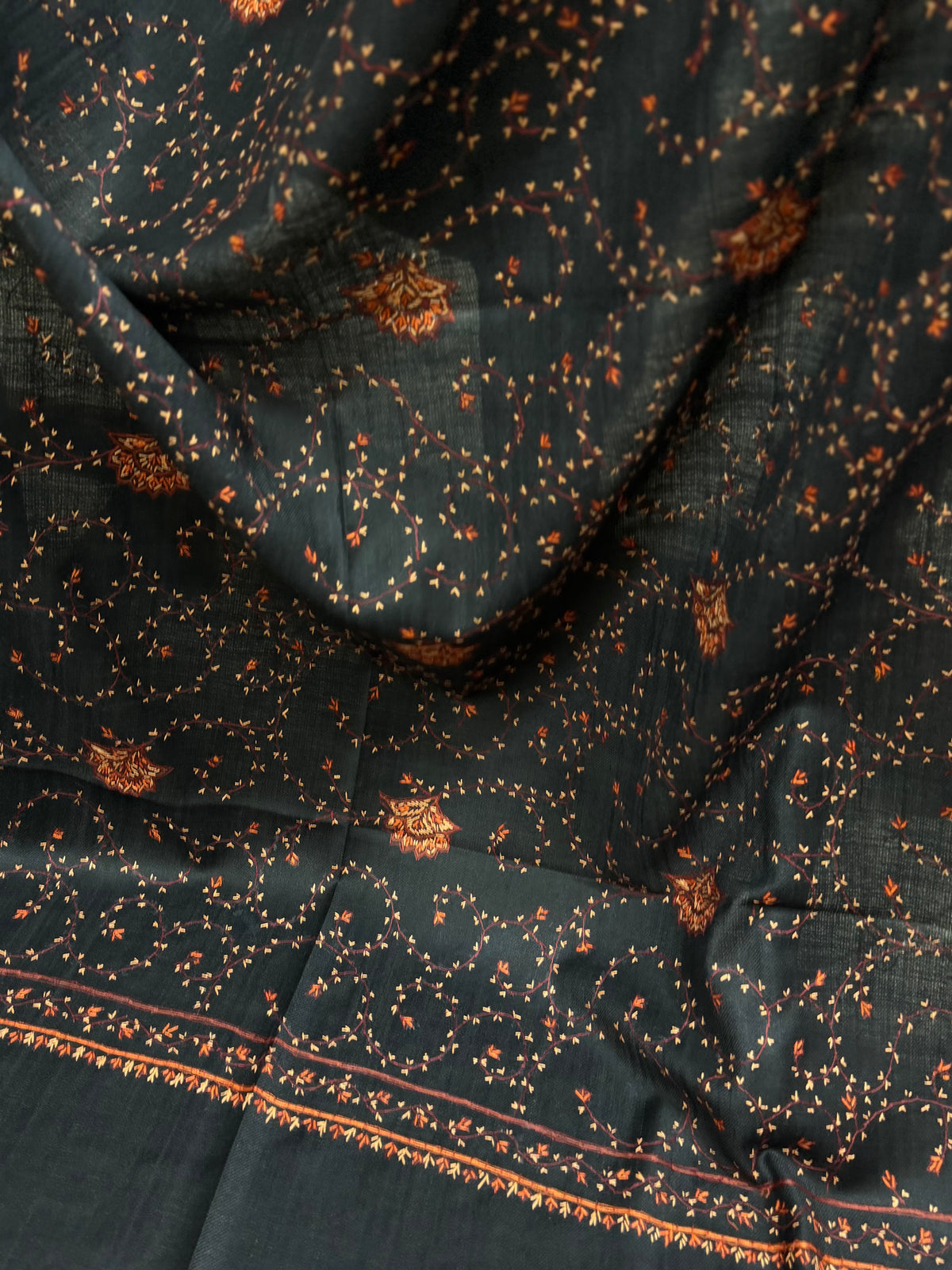 Pashmina Handmade Full Embroidered Souzni Shawl Beautiful New Design 2025 Collection Made in Kashmir