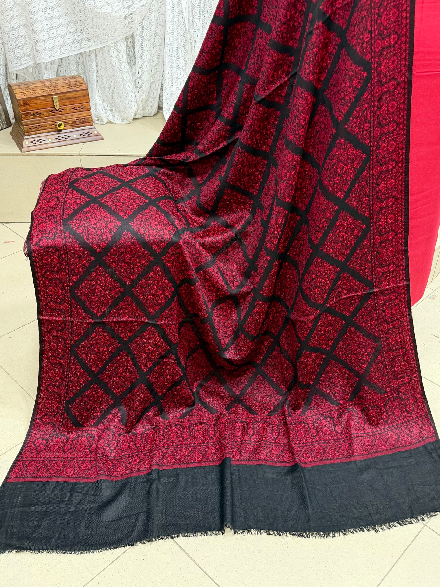 3 Piece Kani Shawl Suit | Plain Marina Suit With Kani Pashmina Shawl Perfect Gift
