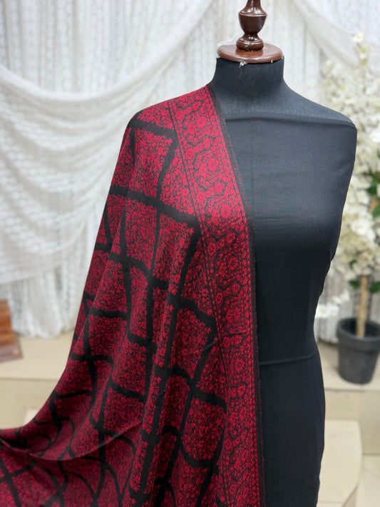 3 Piece Kani Shawl Suit | Plain Marina Suit With Kani Pashmina Shawl Perfect Gift