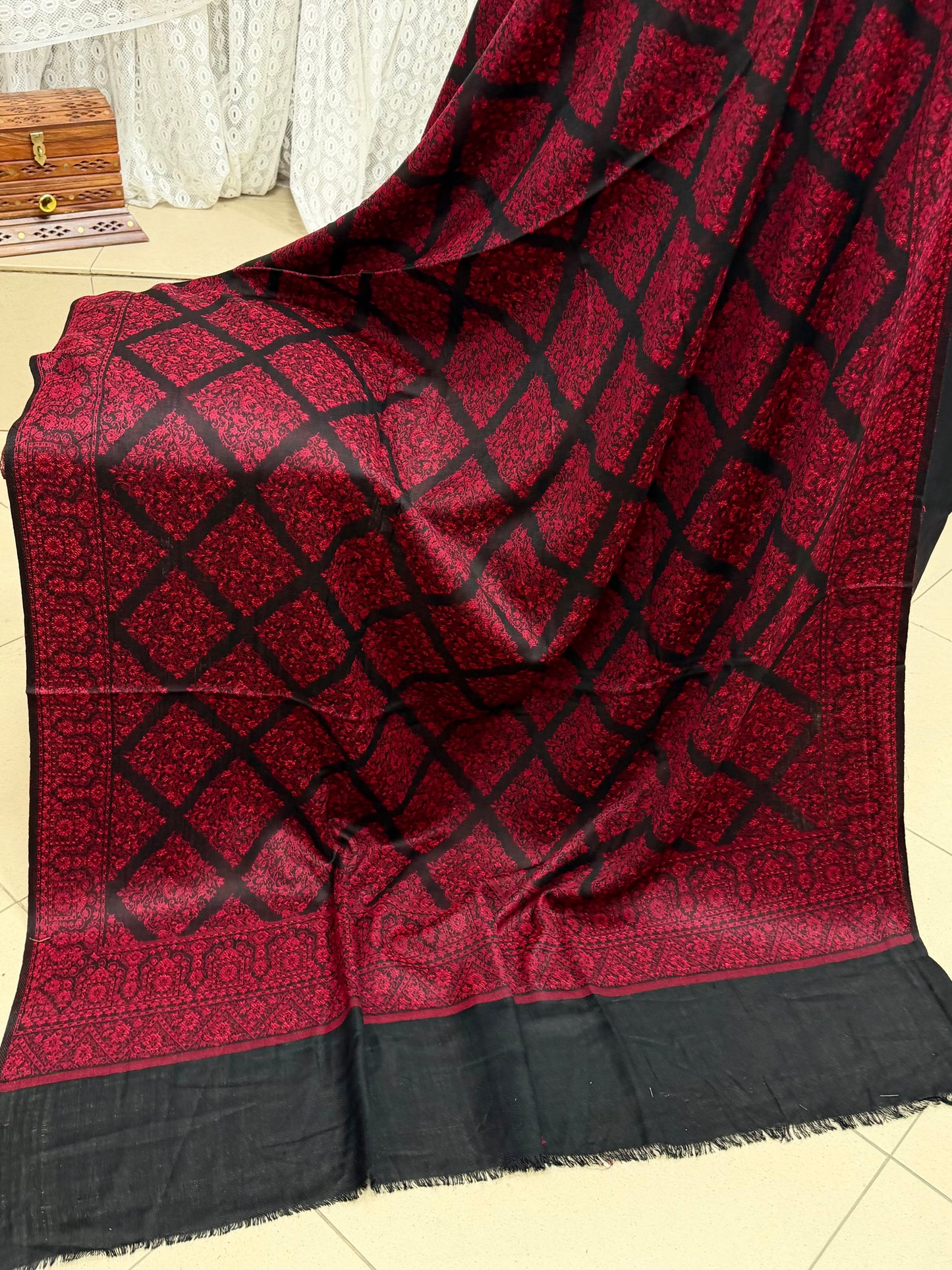 3 Piece Kani Shawl Suit | Plain Marina Suit With Kani Pashmina Shawl Perfect Gift