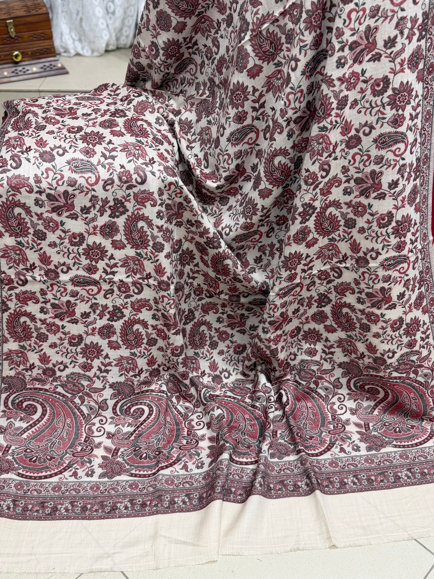 3 Piece Kani Shawl Suit | Plain Marina Suit With Kani Pashmina Shawl Perfect Gift