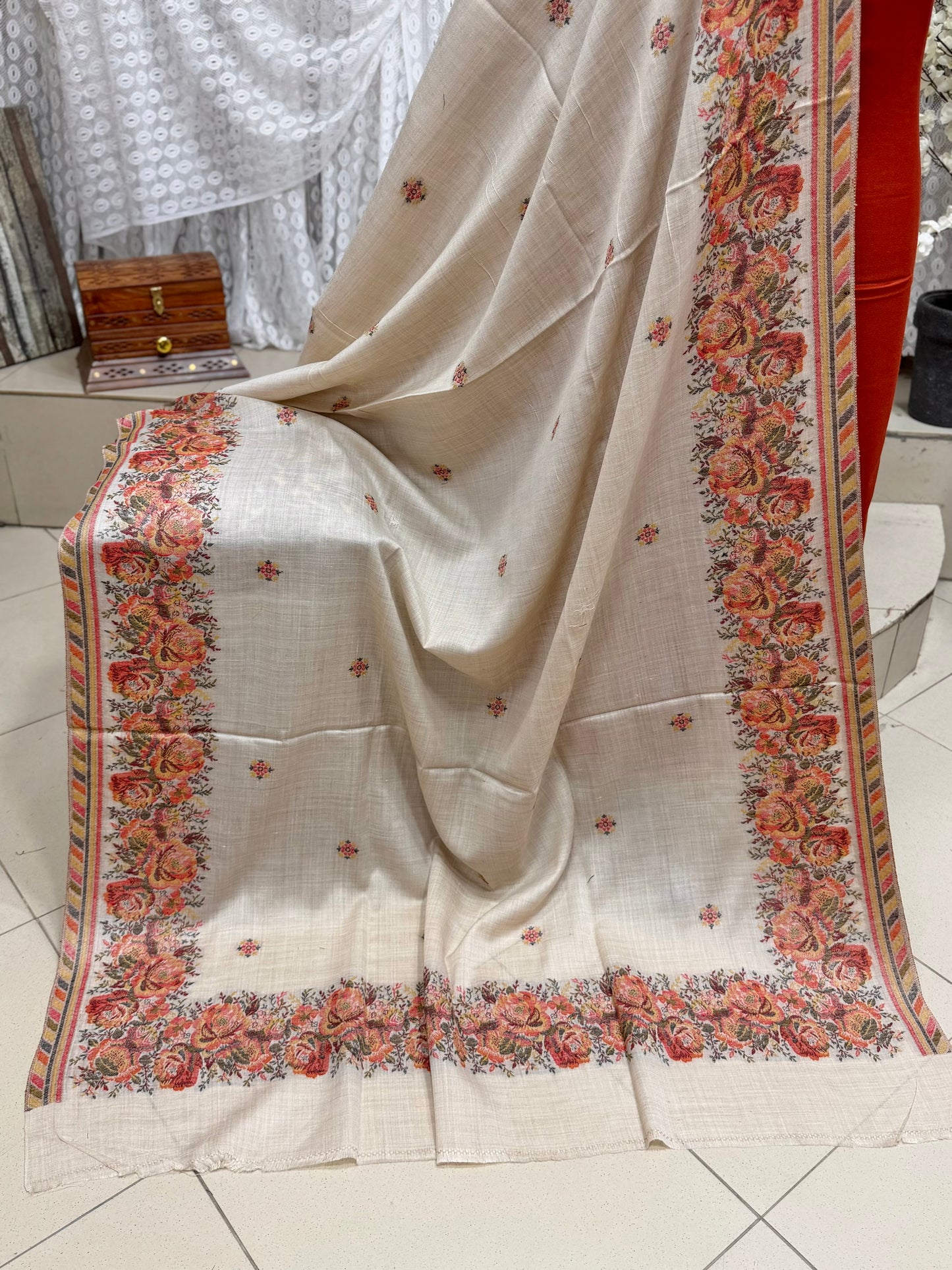 3 Piece Kani Shawl Suit | Plain Marina Suit With Kani Pashmina Shawl Perfect Gift