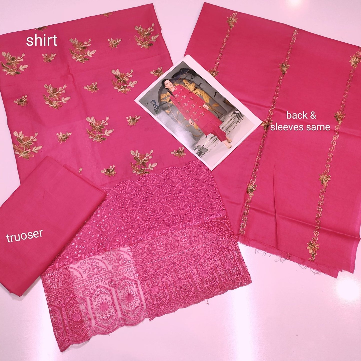 2 Piece Chikankari (Boring Daman) Lawn Vol 47