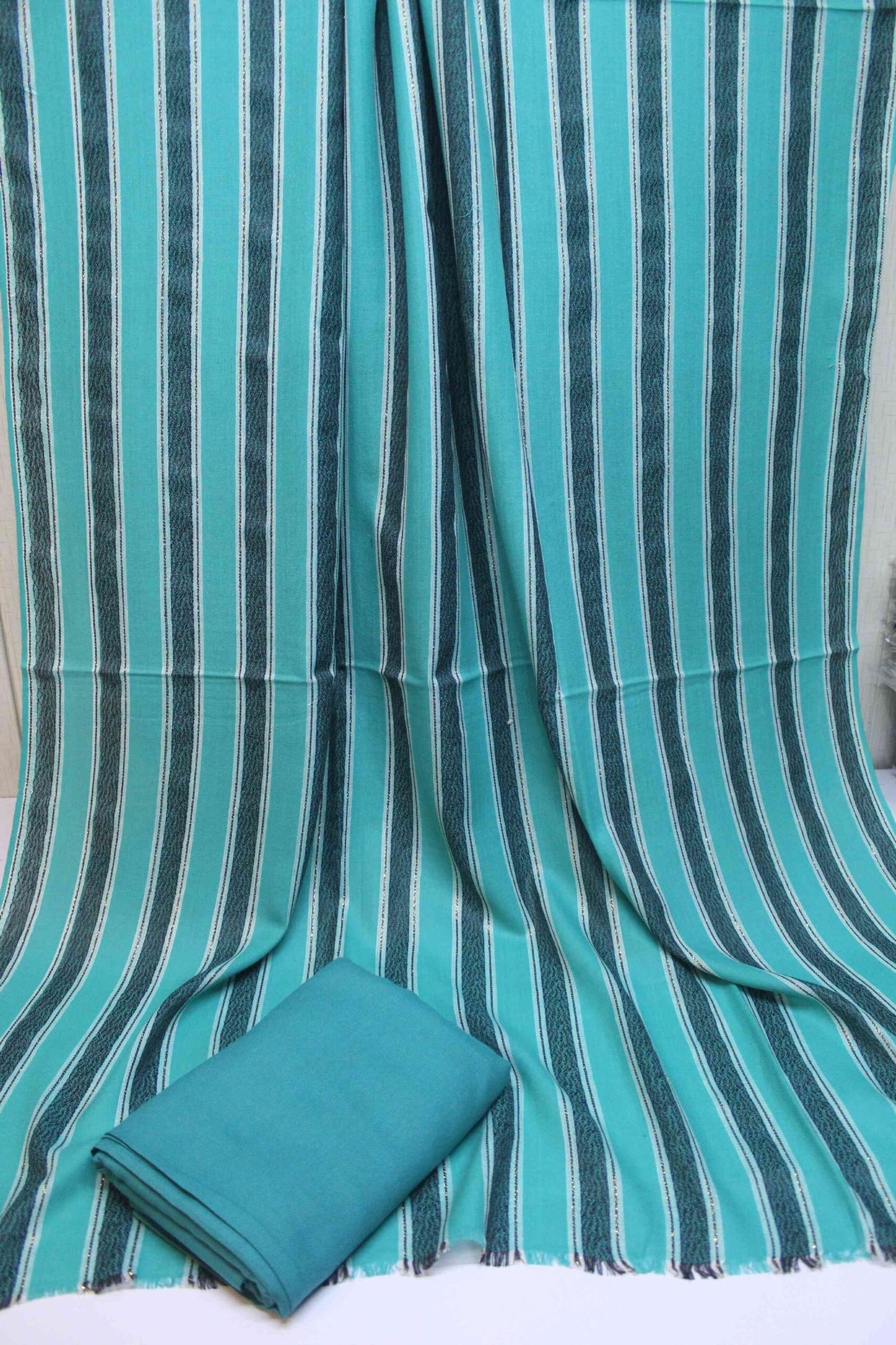 3 Piece Suit | Plain Marina Suit With Pashmina Lining Shawl Perfect Gift Great Price