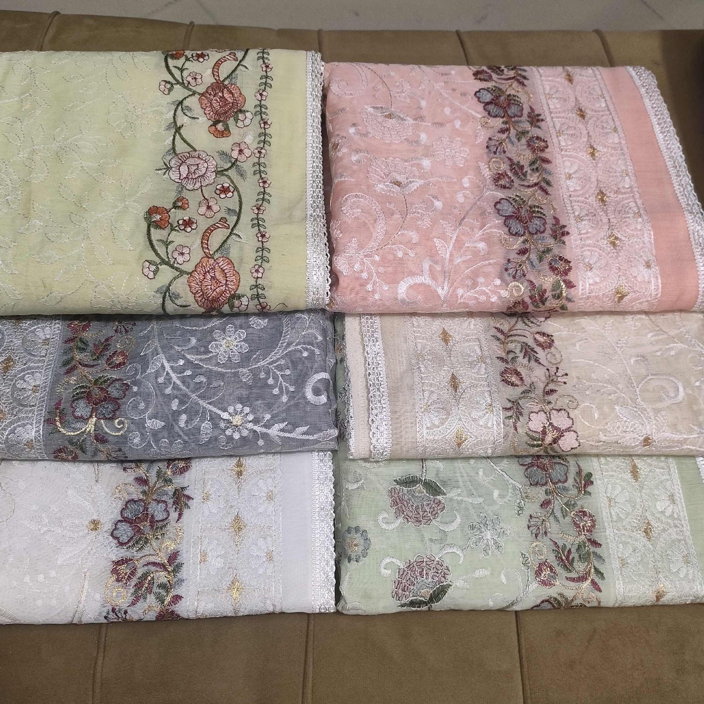 Paper Lawn Fancy Embroidered Dupatta Multi Border