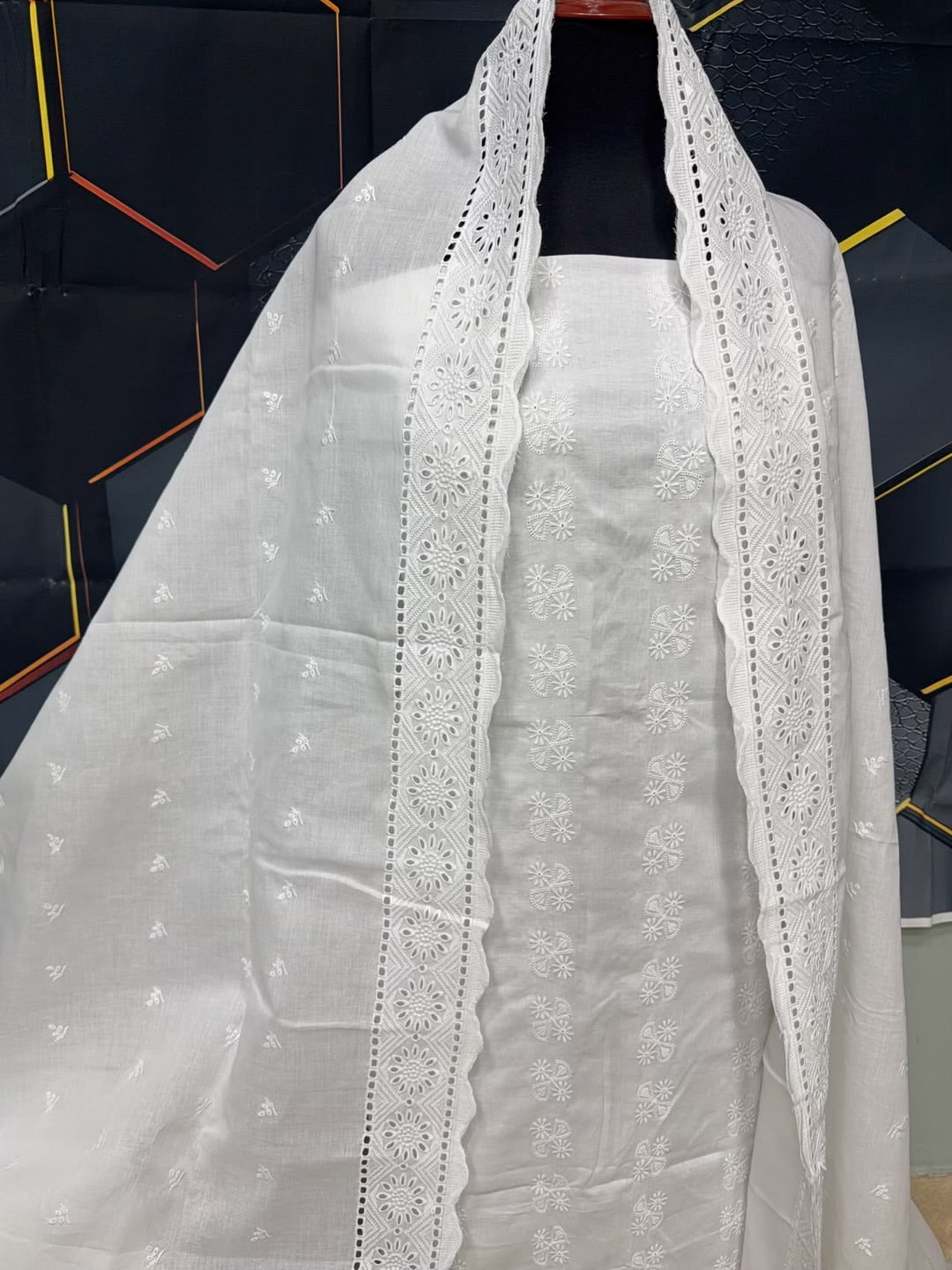 3 Piece Allover Chikankari Lawn Suit | Lawn Embroidered Dupatta