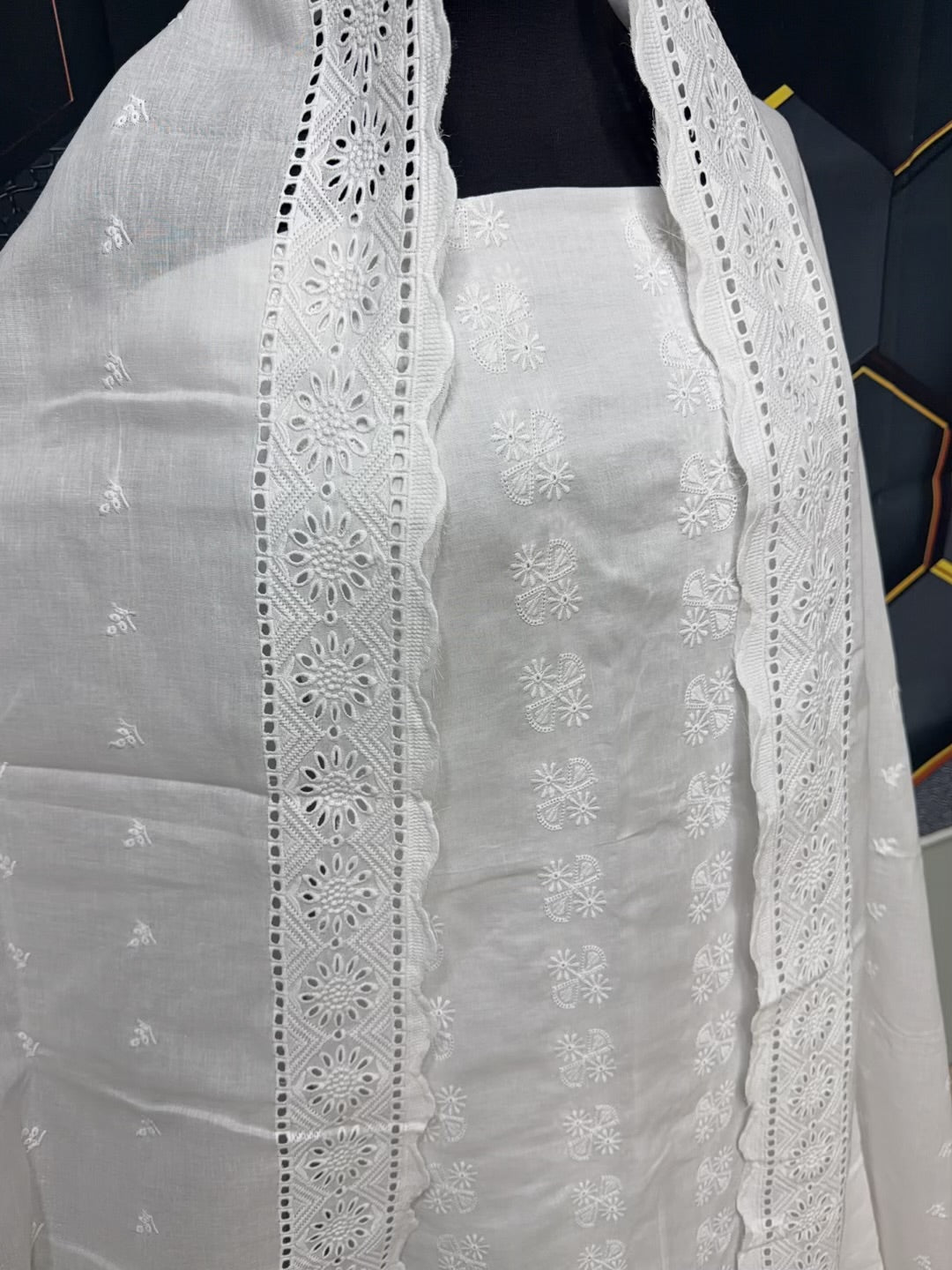 3 Piece Allover Chikankari Lawn Suit | Lawn Embroidered Dupatta