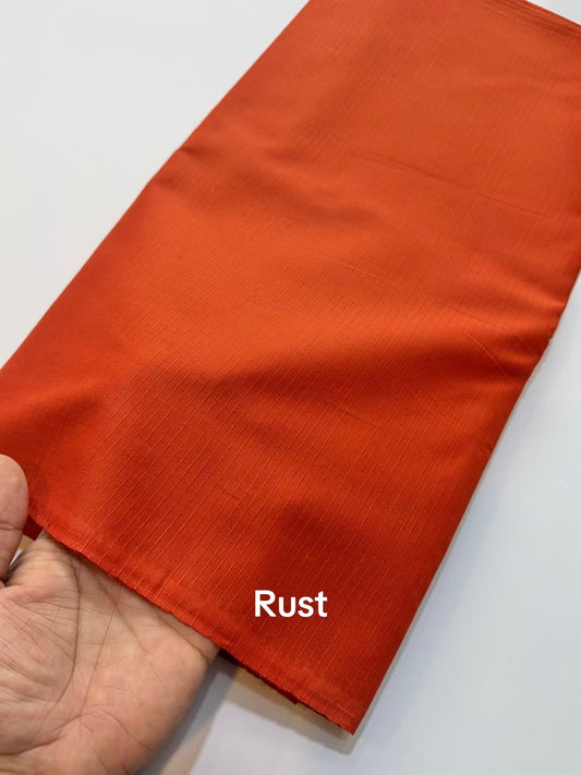 Plain Doria Lawn 2 Piece Suit 5 Meters | Rust