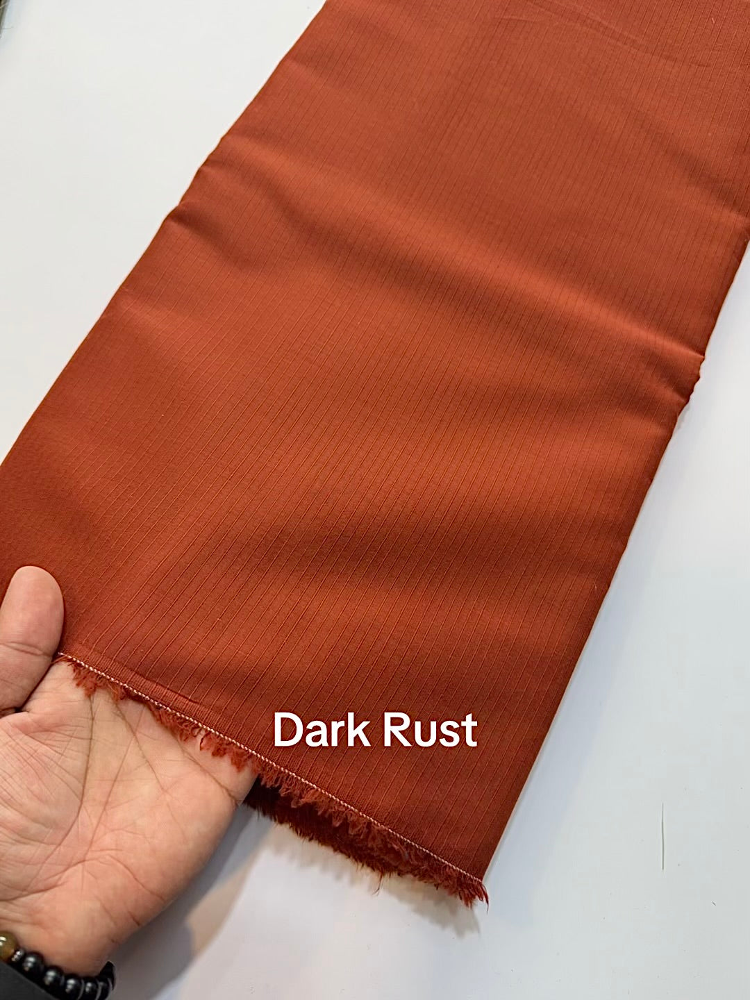 Plain Doria Lawn 2 Piece Suit 5 Meters | Dark Rust