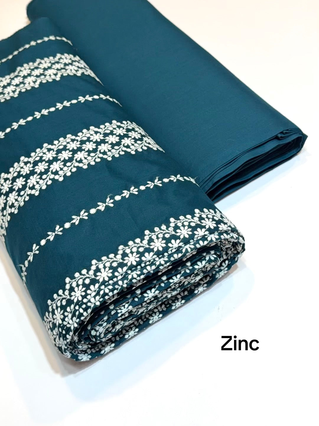 2 Piece Lawn Chikankari Suit 6 Yards Fabric | Zinc