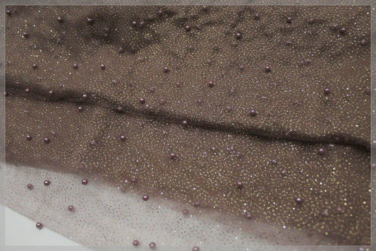 Net Fabric for Shirt Shimmer Net Beadwork 2.5 yards