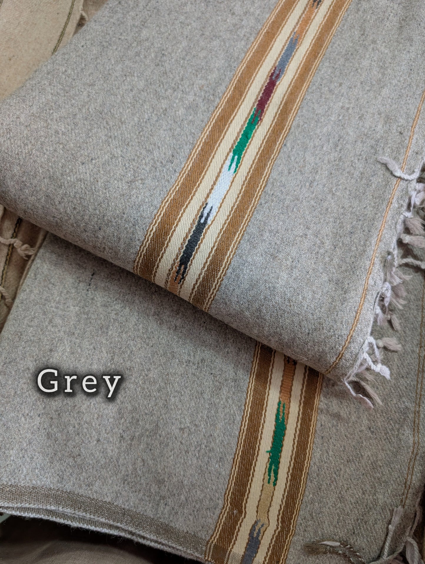 Gents Shawl Thick Wool | Pure, Fine and Soft Wool Islampur Swat Khaddi Made Shawl Perfect Gift | Grey