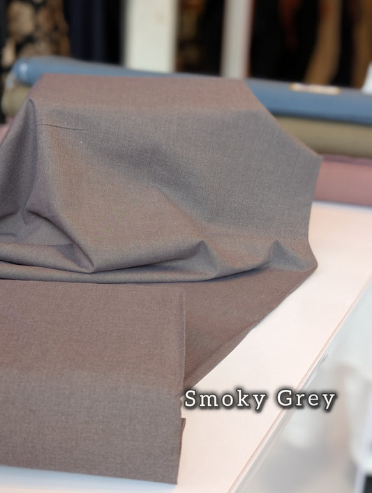 Gents Winter Suit - Wool - Premium Quality Plain Suit | Smoky Grey
