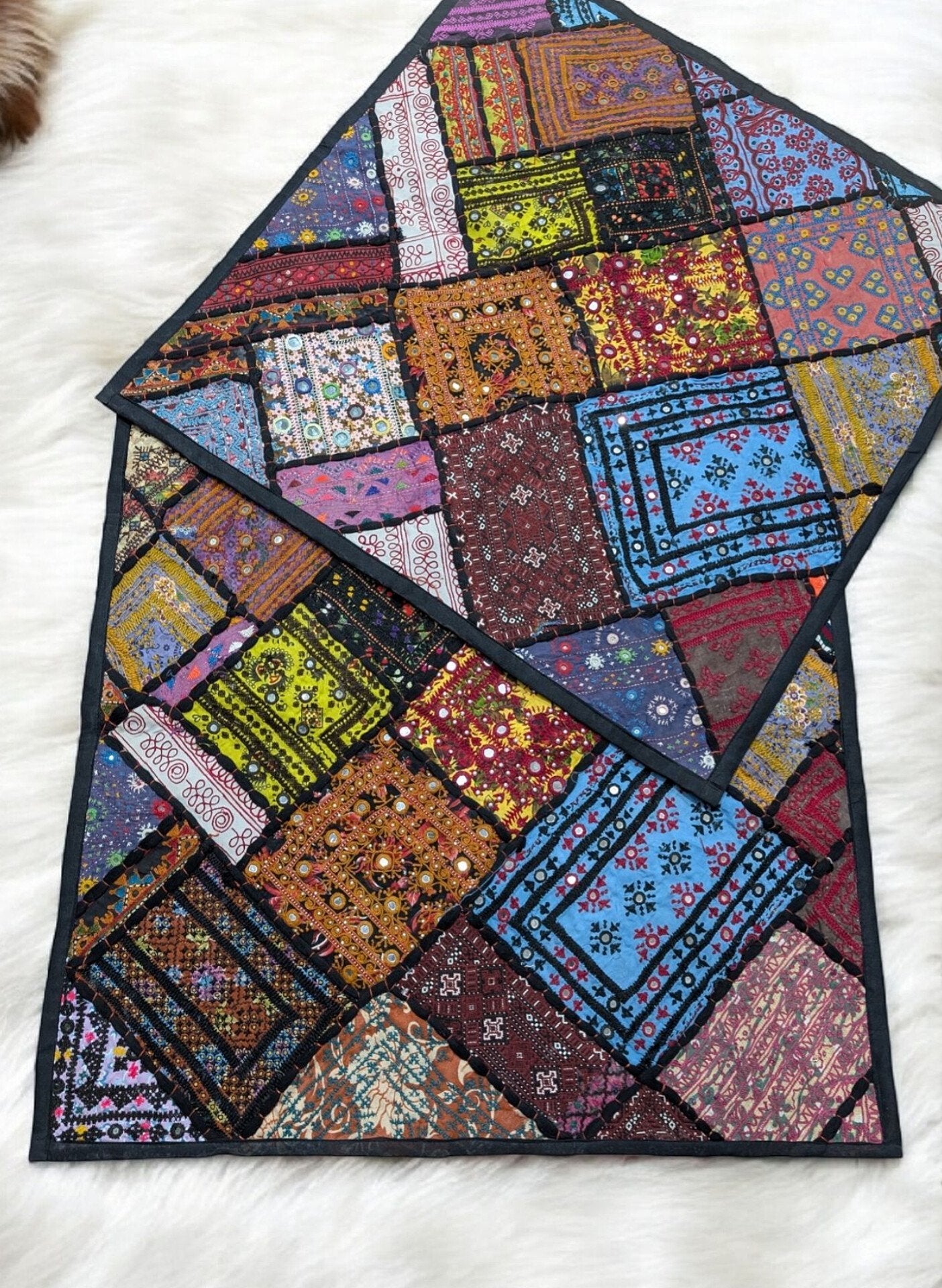 Floor Cushion Covers | Set of 2 Covers Sindhi Embroidered