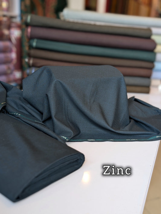 Gents Winter Suit - Wool - Premium Quality Plain Suit | Zinc