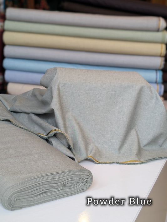 Gents Winter Suit - Wool - Premium Quality Plain Suit | Powder Blue