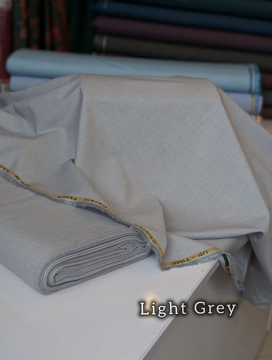 Gents Winter Suit - Wool - Premium Quality Plain Suit | Light Grey