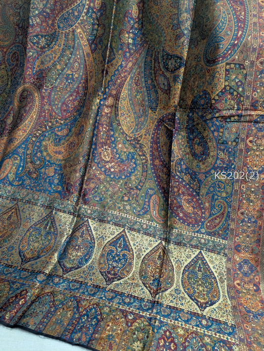 Luxury Kani Silk Shawl, Wedding Wrap Perfect Gift Made in Kashmir | KS202
