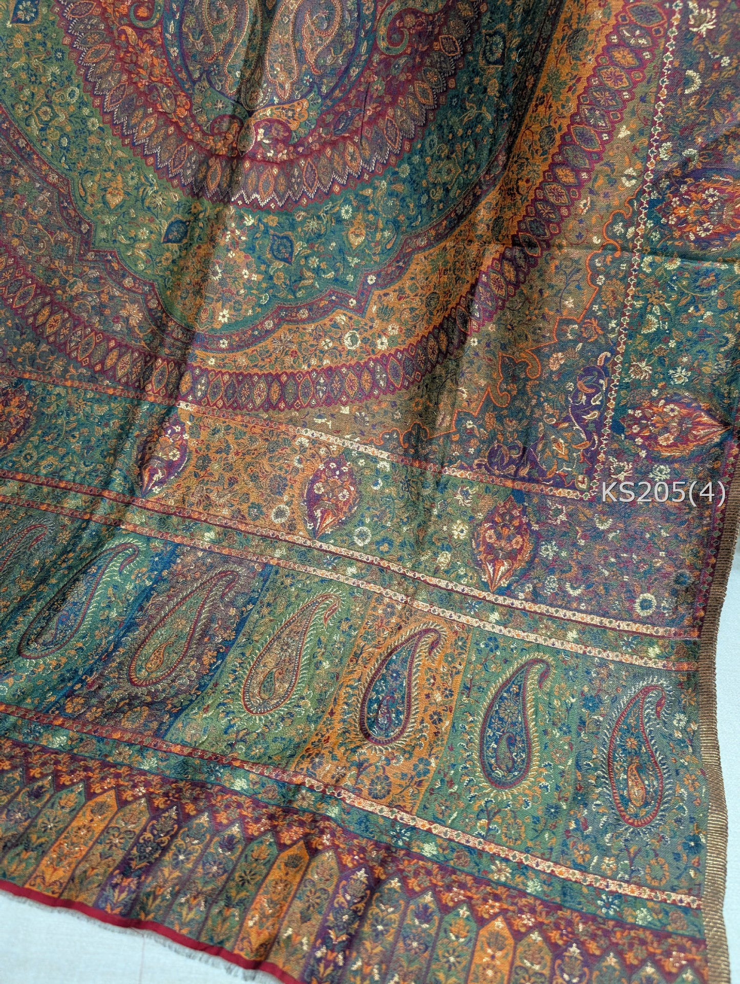 Luxury Kani Silk Shawl, Wedding Wrap Perfect Gift Made in Kashmir | KS201