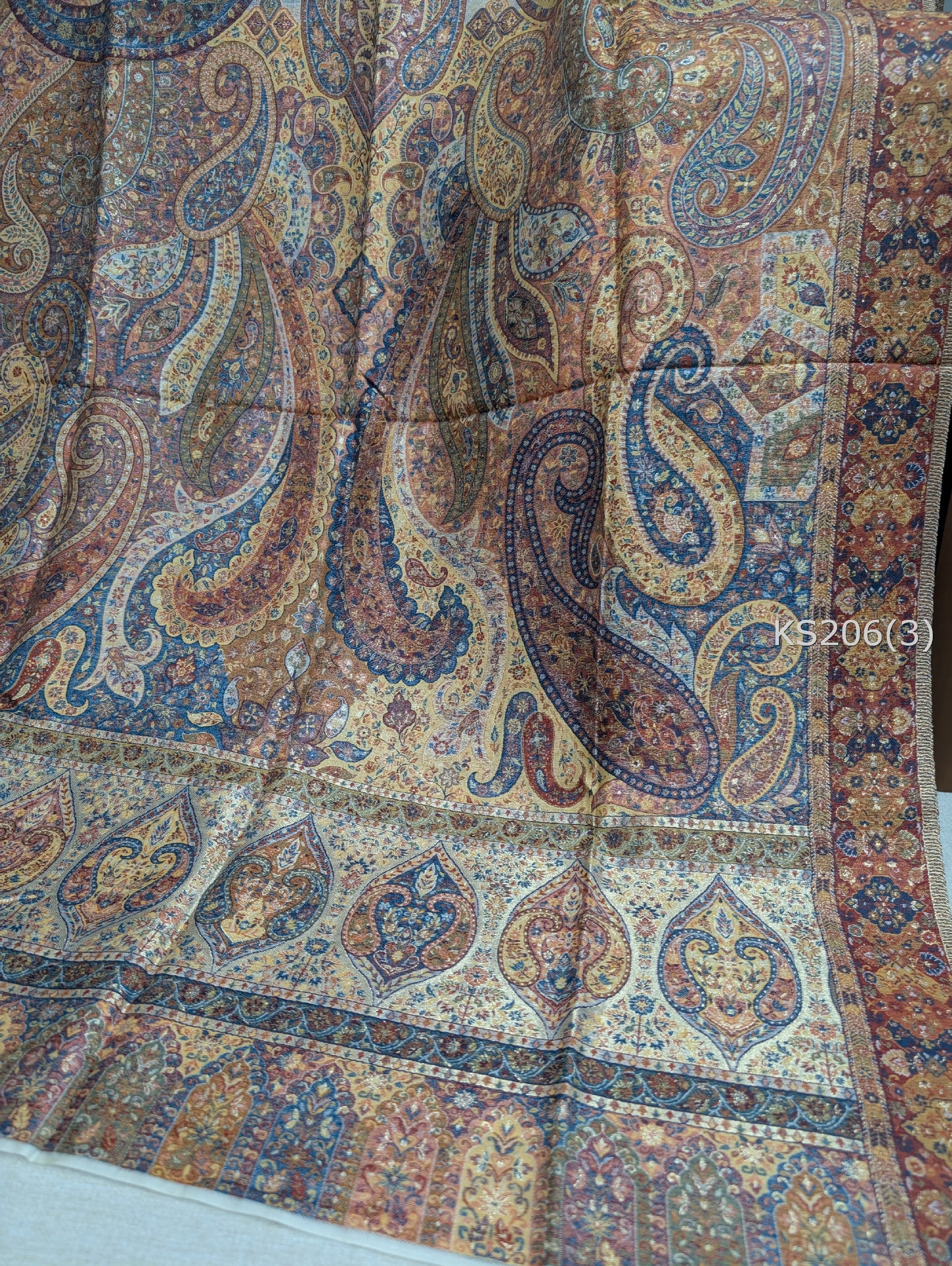 Luxury Kani Silk Shawl, Wedding Wrap Perfect Gift Made in Kashmir | KS206