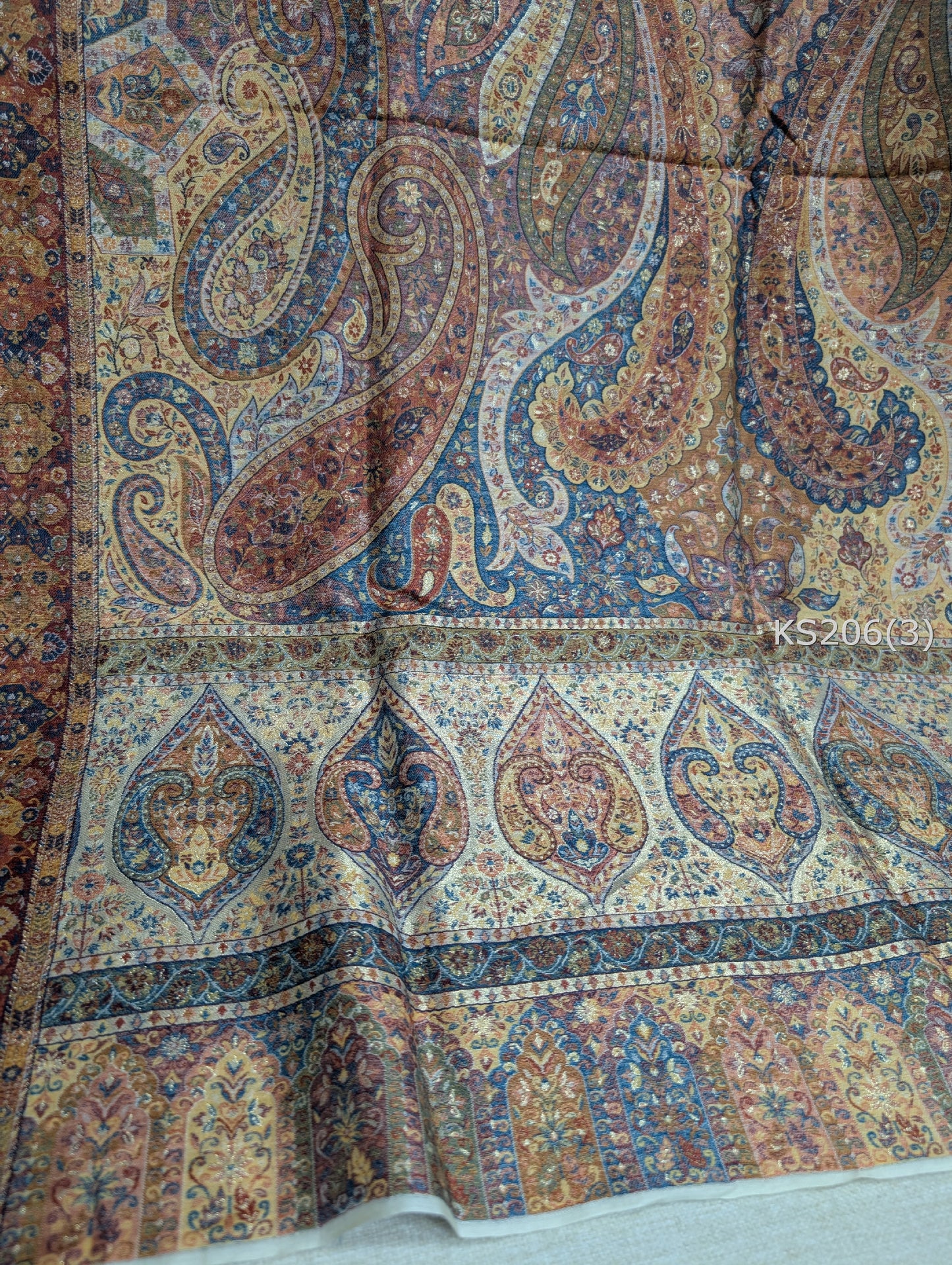 Luxury Kani Silk Shawl, Wedding Wrap Perfect Gift Made in Kashmir | KS206