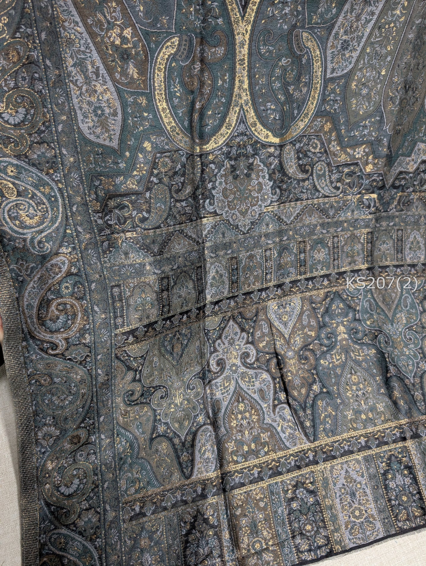 Luxury Kani Silk Shawl, Wedding Wrap Perfect Gift Made in Kashmir | KS207