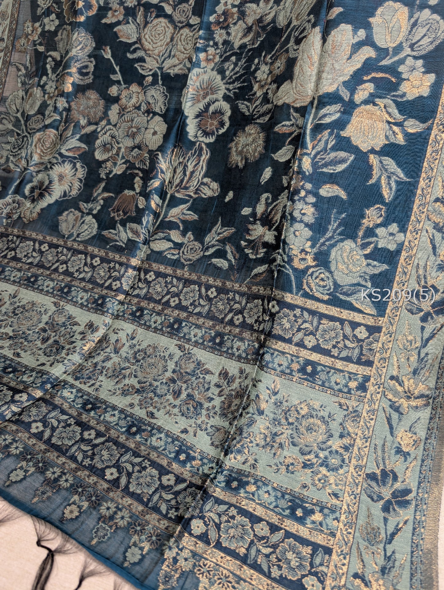 Luxury Kani Silk Shawl, Wedding Wrap Perfect Gift Made in Kashmir | KS209