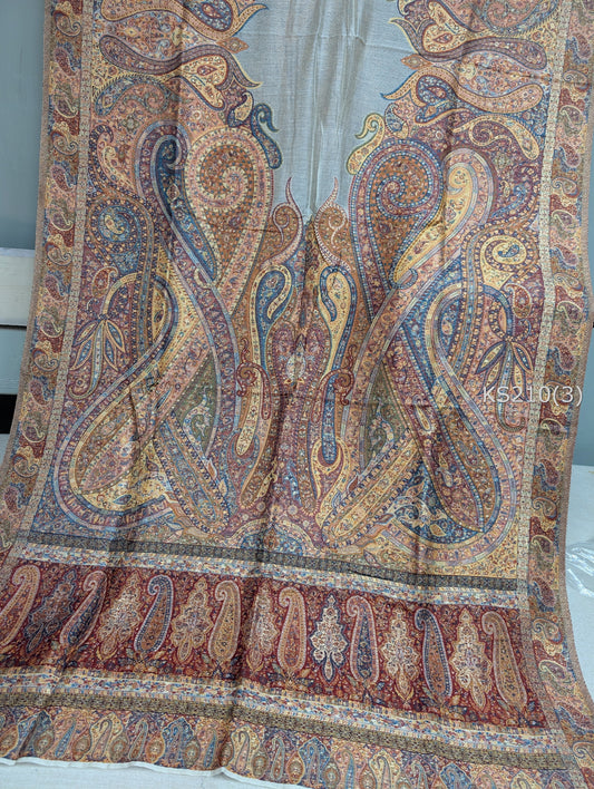 Luxury Kani Silk Shawl, Wedding Wrap Perfect Gift Made in Kashmir | KS210