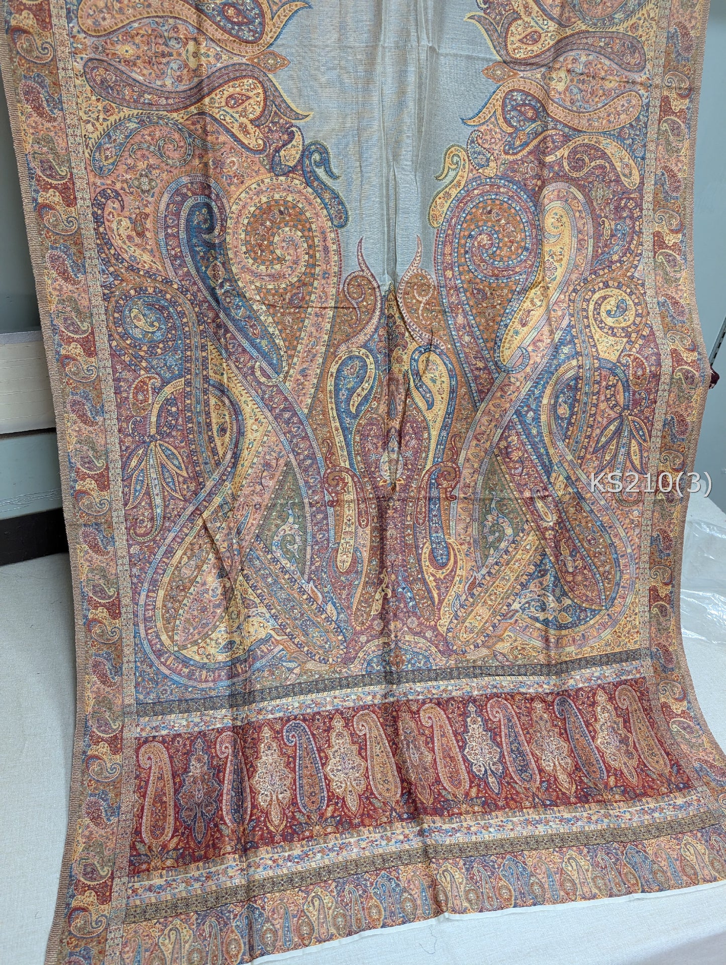 Luxury Kani Silk Shawl, Wedding Wrap Perfect Gift Made in Kashmir | KS210