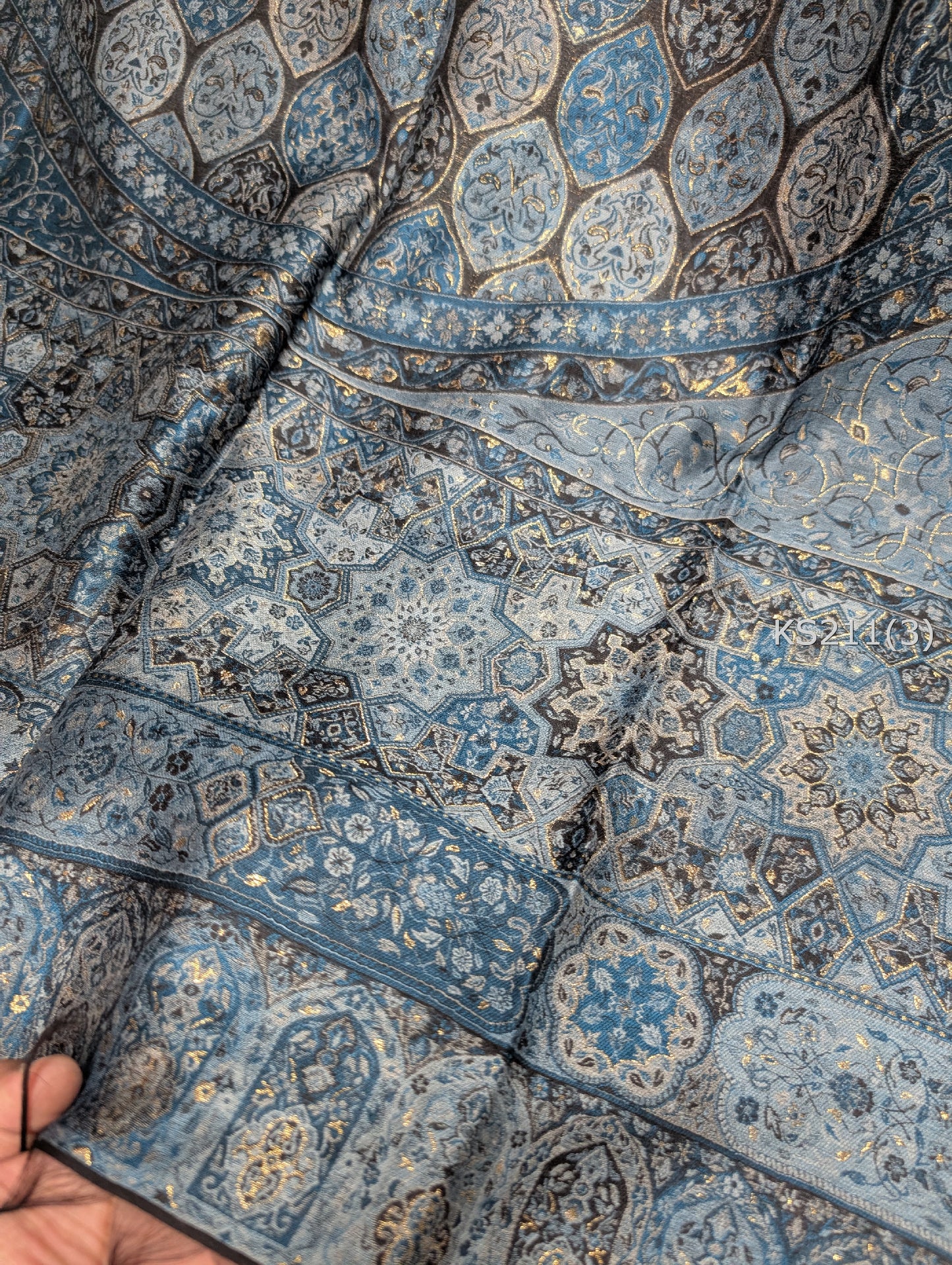 Luxury Kani Silk Shawl, Wedding Wrap Perfect Gift Made in Kashmir | KS211