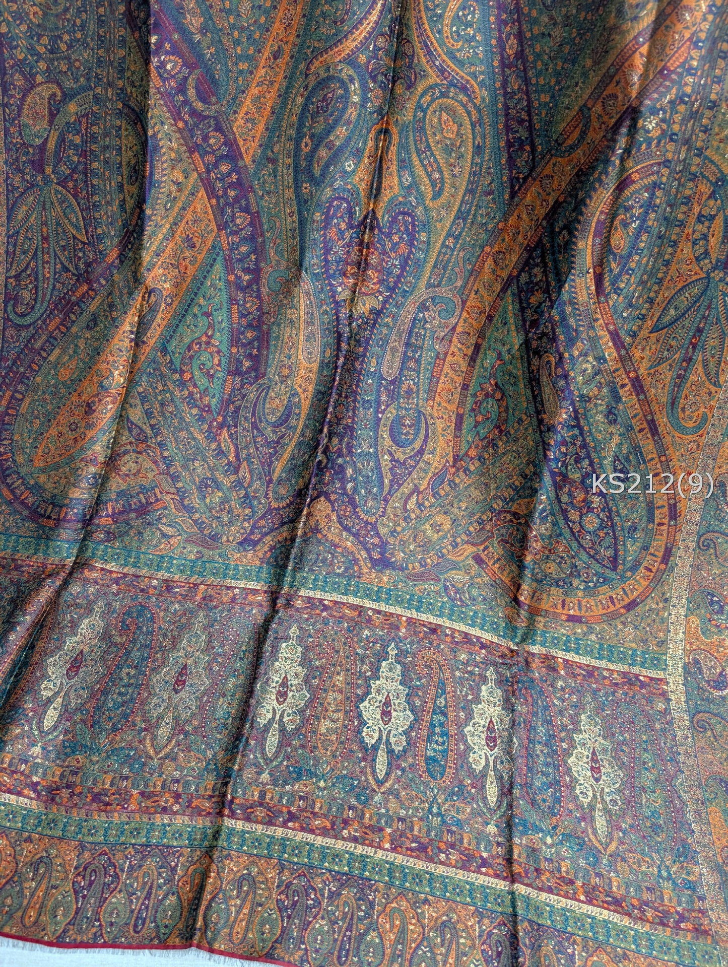 Luxury Kani Silk Shawl, Wedding Wrap Perfect Gift Made in Kashmir | KS212