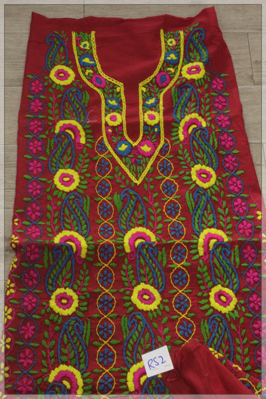 Phulkari Handmade Unstitched Shirt (RS2)