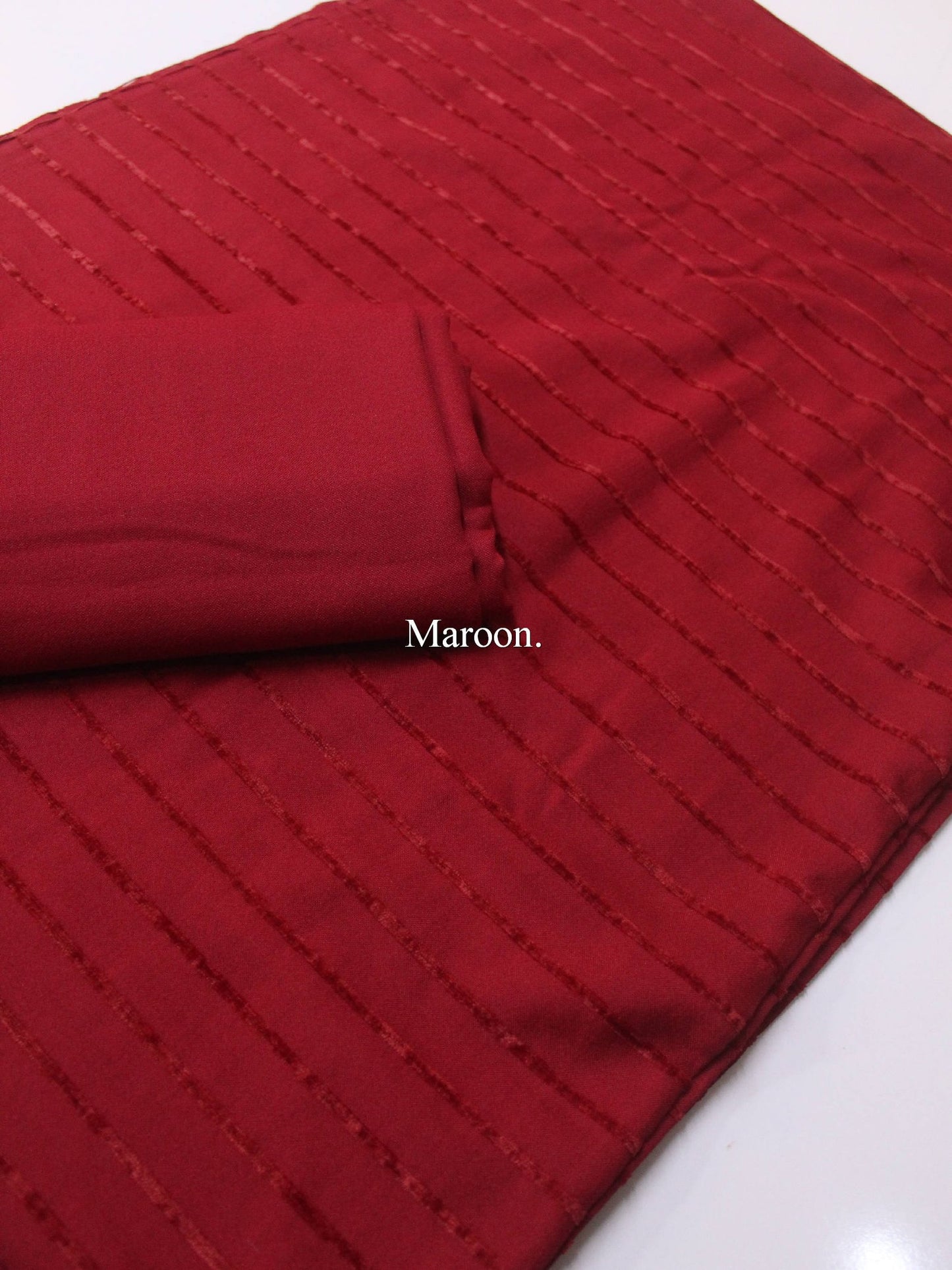 Velvet Lining Suit Marina Wool | Perfect Winter Fabric 6 Yards | Maroon