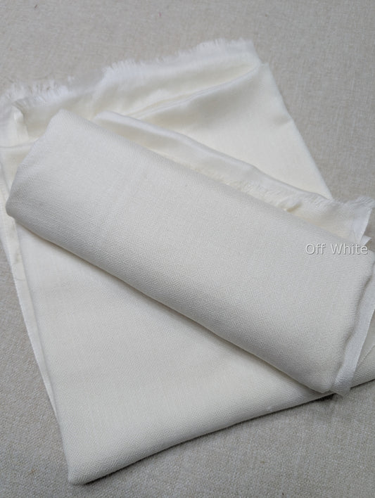 Plain Toosh Shawl | Chashme Bulbul Shawl Perfect Gift | Off White