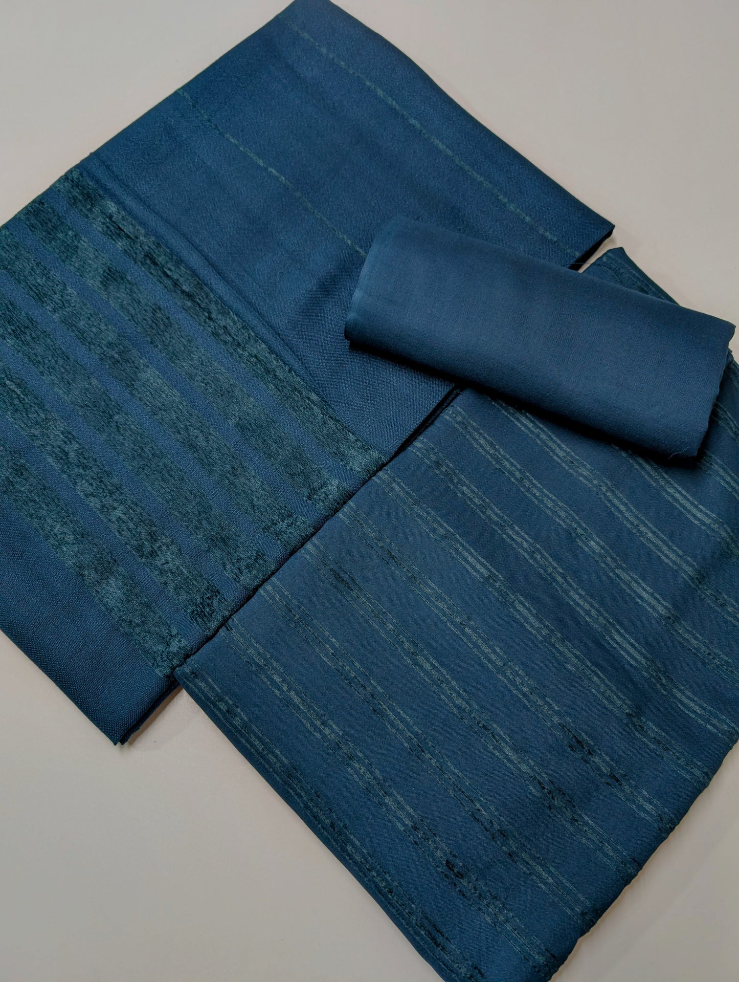 3 Piece Suit | Velvet Lining Marina Suit Allover With Shawl | New Arrival Beautiful Gift | Dark Zinc