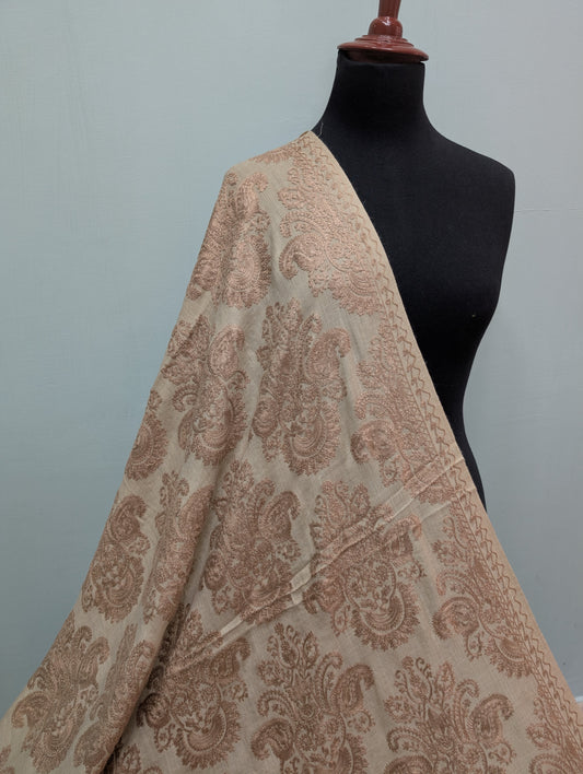 Pashmina Embroidered Shawl | Kashmiri Aar Work Embroidery Perfect Gift in Sale Price