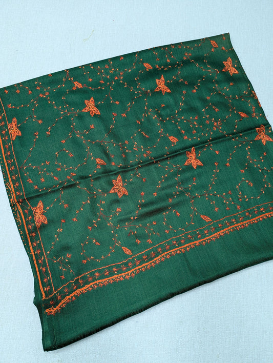 Pashmina Handmade Full Embroidered Souzni Shawl Beautiful New Design 2025 Collection Made in Kashmir