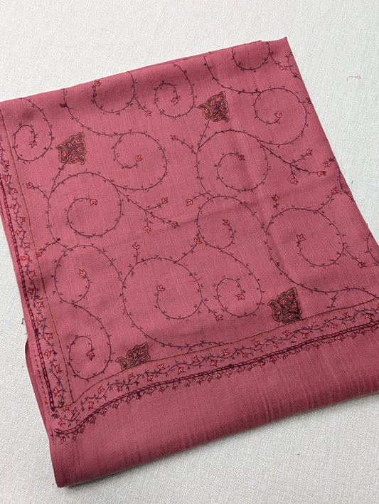Pashmina Handmade Full Embroidered Souzni Shawl Beautiful New Design 2025 Collection Made in Kashmir