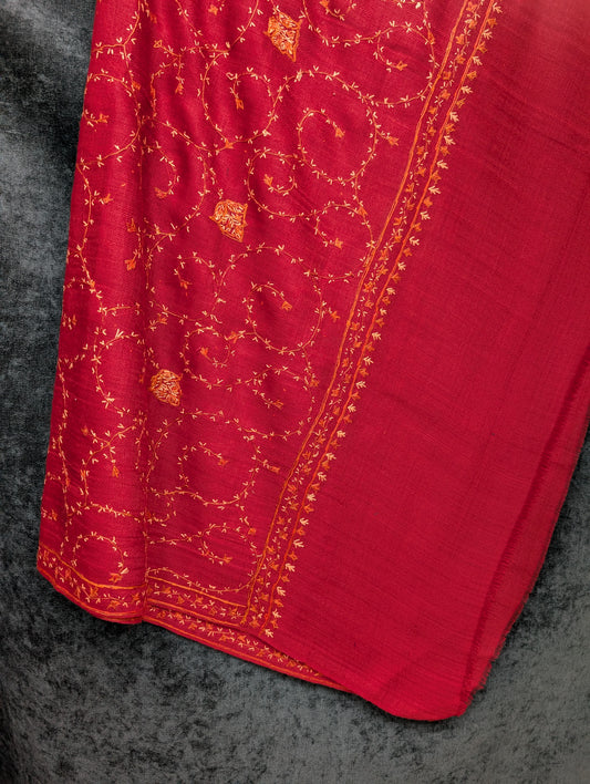 Pashmina Handmade Full Embroidered Souzni Shawl Beautiful New Design 2025 Collection Made in Kashmir
