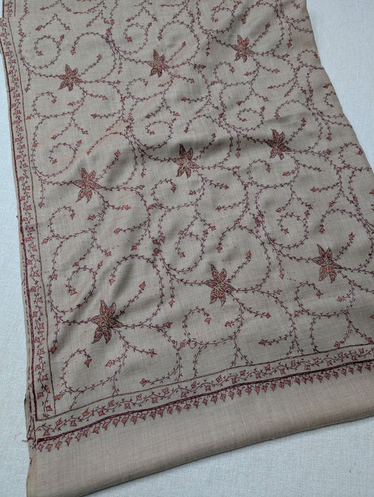 Pashmina Handmade Full Embroidered Souzni Shawl Beautiful New Design 2025 Collection Made in Kashmir