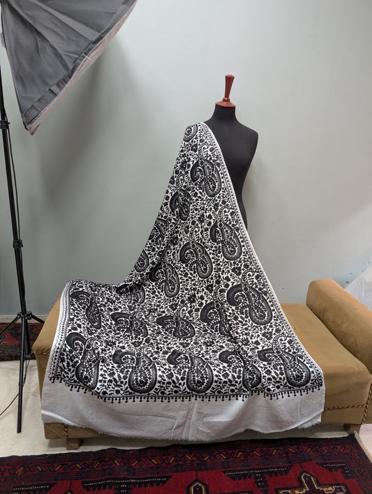 Pashmina Embroidered Shawl | Kashmiri Aar Work Embroidery Perfect Gift in Sale Price