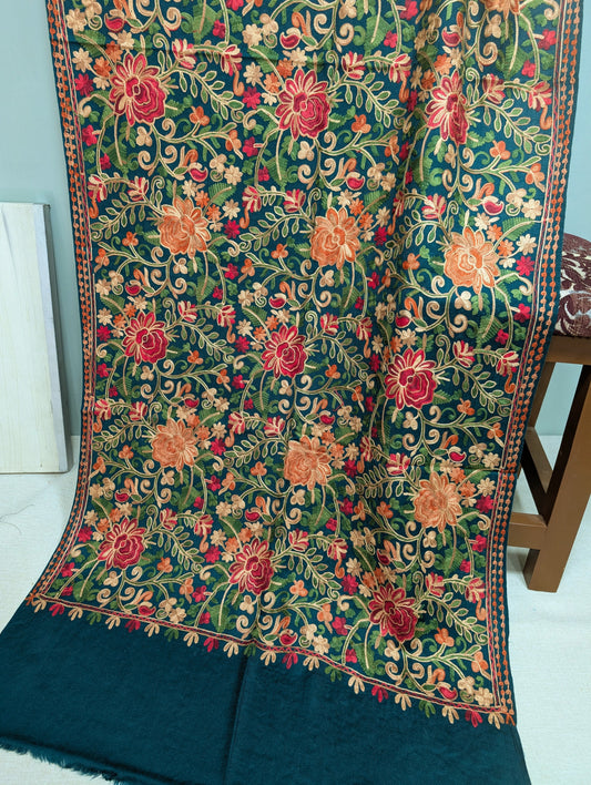 Pashmina Stole Full Embroidery Kashmiri Work in Sale Price perfect Gift | Zinc