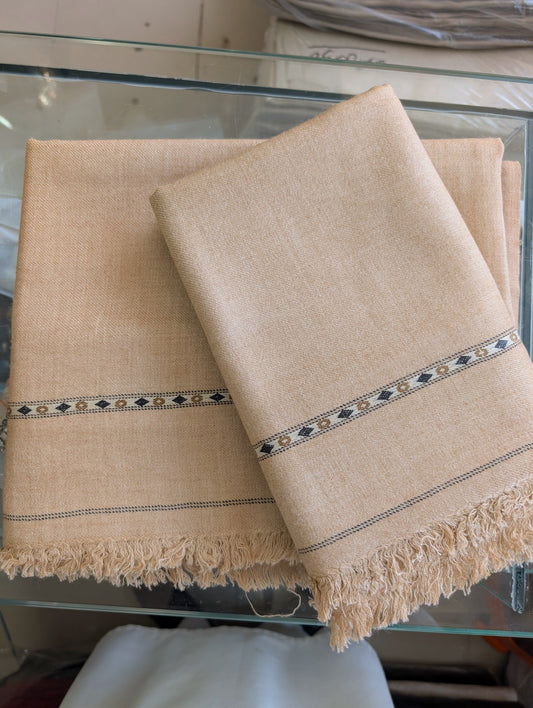 Gents Shawl | Pure, Fine and Soft Wool Islampur Swat Khaddi Made Shawl Perfect Gift | Skin