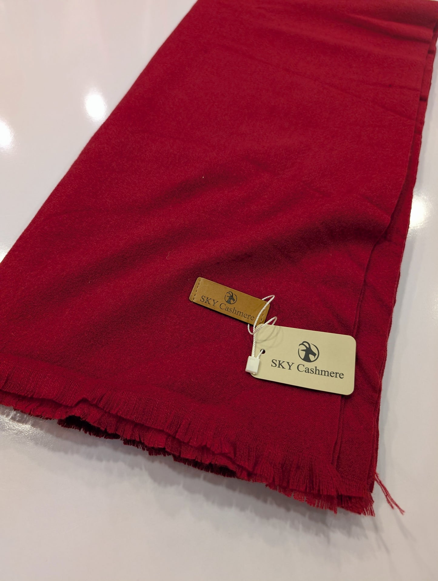 Sky Cashmere Plain Pashmina Shawl Perfect Soft Material for Winter 2.7 Yards | Maroon