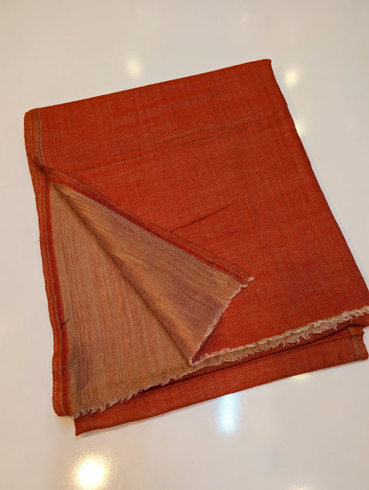 Moonlight Plain Toosh Shawl Made in Kashmir | Red