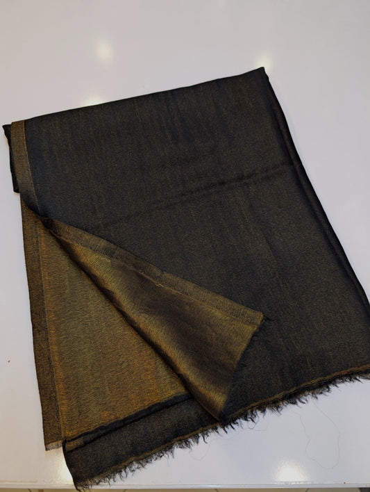Moonlight Plain Toosh Shawl Made in Kashmir | Black